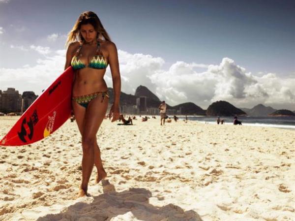 Maya Gabeira in a bikini