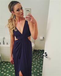 Katrina Bowden taking a selfie