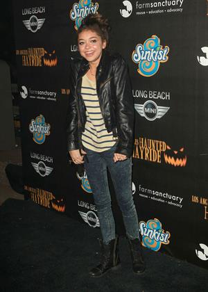 Sarah Hyland 4th annual Haunted Hayride LA 10/7/12 