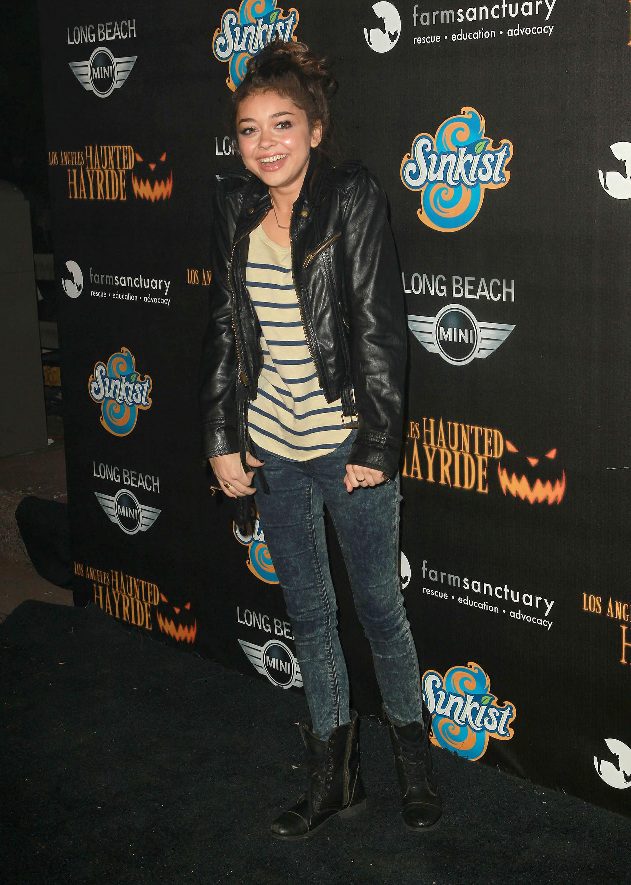 Sarah Hyland 4th annual Haunted Hayride LA 10/7/12 