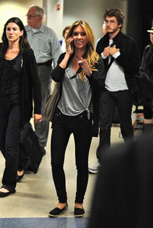 Audrina Patridge arrives into LAX Airport