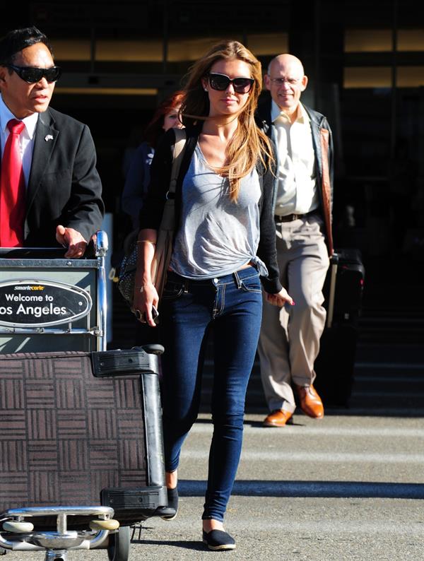 Audrina Patridge arrives into LAX Airport