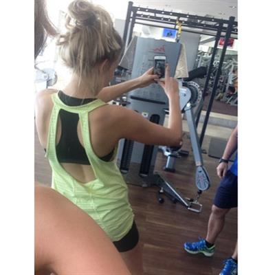 Tegan Martin taking a selfie