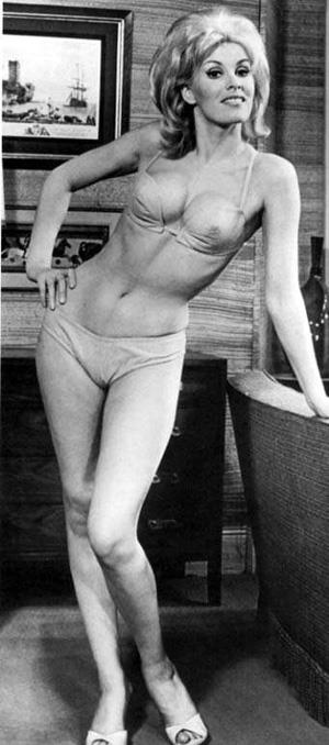 June Wilkinson in a bikini