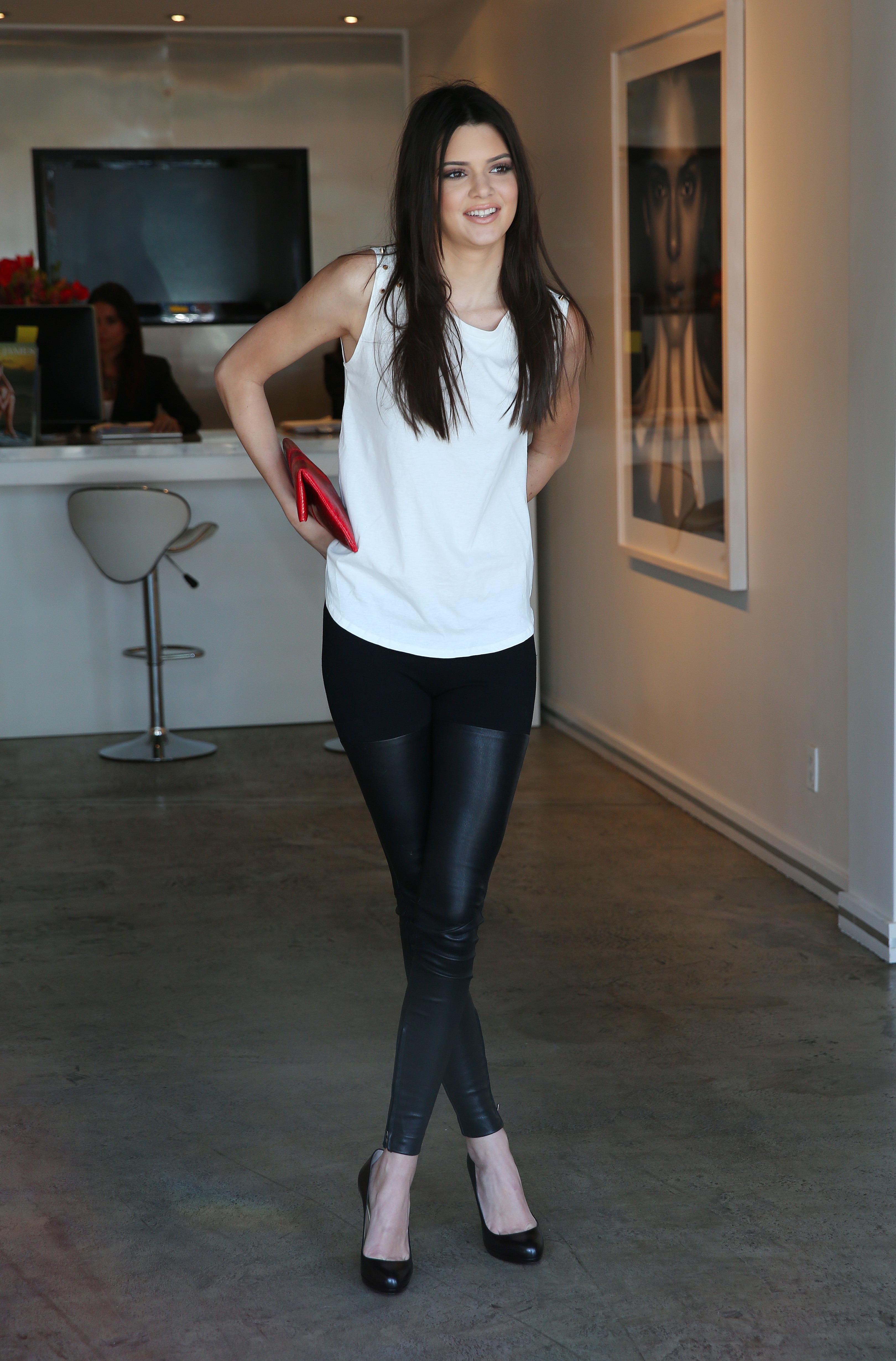 Kendall Jenner Pictures Kendall Jenner at the latest Nomad Two Worlds exhibit at the Guy Hepner gallery in Los Angeles on April 11, 2013