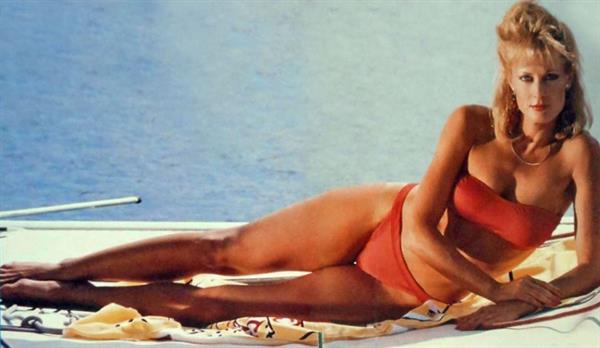 June Chadwick in a bikini