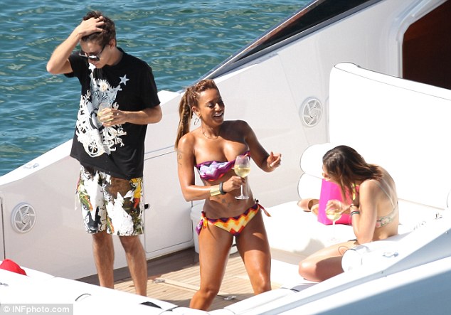 Melanie Brown in a bikini