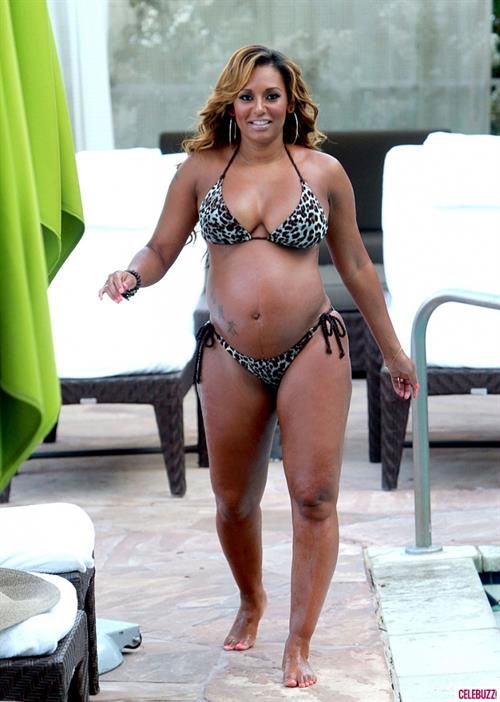 Melanie Brown in a bikini
