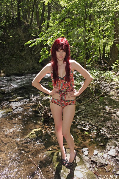 Susan Coffey in a bikini