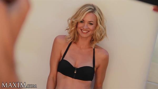 Yvonne Strahovski in a bikini