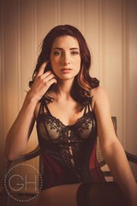 Susan Coffey in lingerie