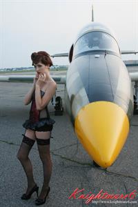 Susan Coffey in lingerie