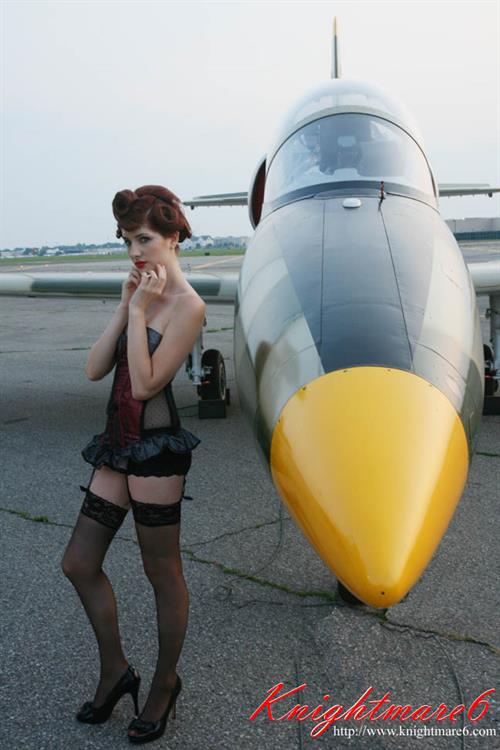 Susan Coffey in lingerie