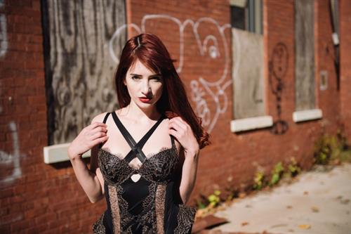 Susan Coffey in lingerie