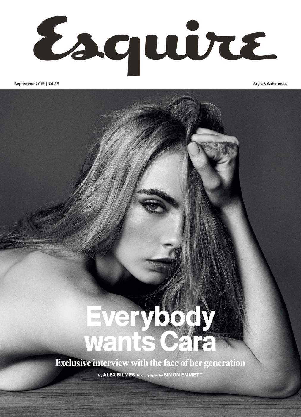 Cara Delevingne Pictures Cara Delevingne nude for Esquire September 2016