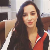 Aly Raisman taking a selfie