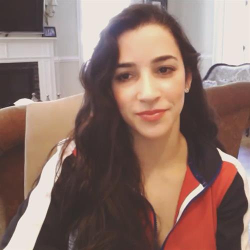 Aly Raisman taking a selfie