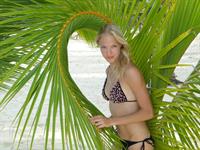 Darya Klishina in a bikini