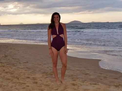 Michelle Jenneke in a bikini