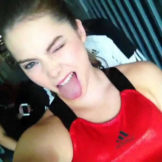 McKayla Maroney taking a selfie
