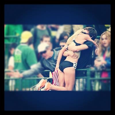 Emma Coburn in a bikini - ass