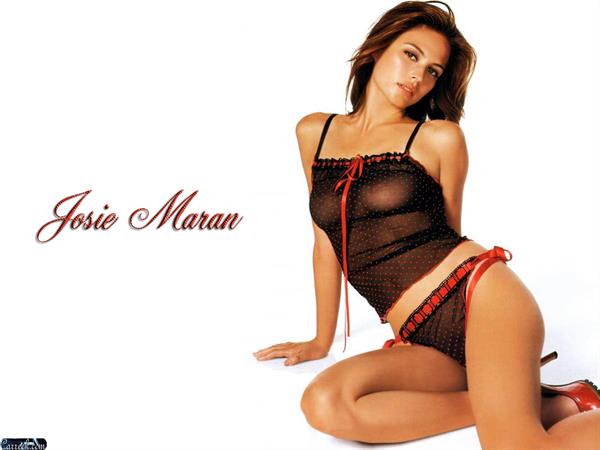 Josie Maran in lingerie