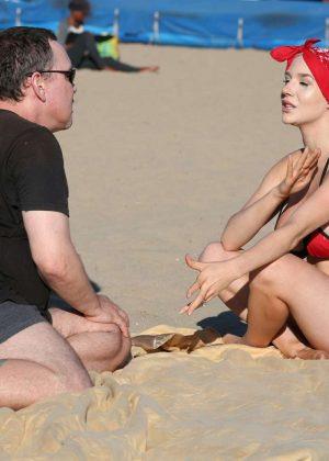 Courtney Stodden Bikini Candids at the beach in Venice