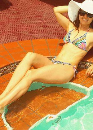 Danica McKellar in a bikini