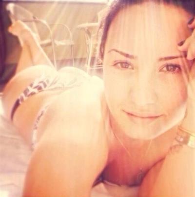 Demi Lovato in a bikini