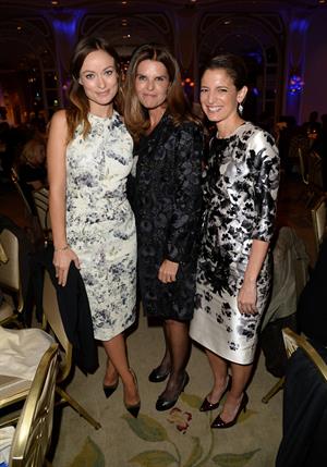 Olivia Wilde debuts her small baby bump while attending the 2013 International Women’s Media Foundation’s Courage in Journalism Awards at the Beverly Hills Hotel on Tuesday (October 29, 2013) in Beverly Hills, Calif.