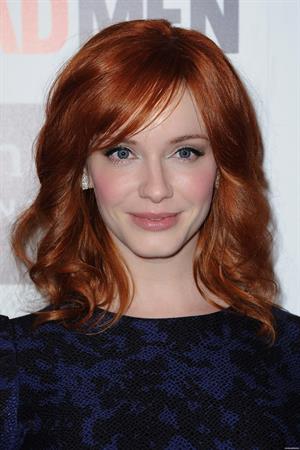 Christina Hendricks Mad Men photocall at Forum des Images in Paris on February 9 