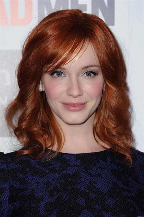 Christina Hendricks Mad Men photocall at Forum des Images in Paris on February 9 
