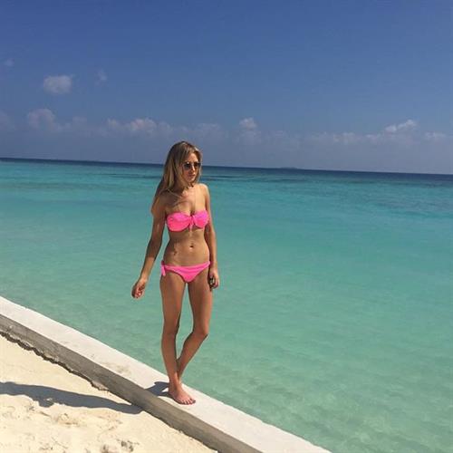 Nicola Hughes in a bikini