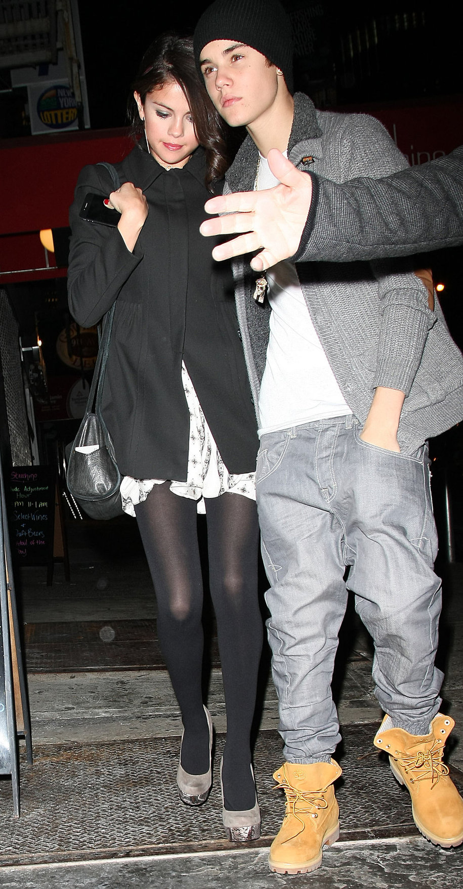 Selena Gomez leaving a restaurant in New York City on December 2, 2012