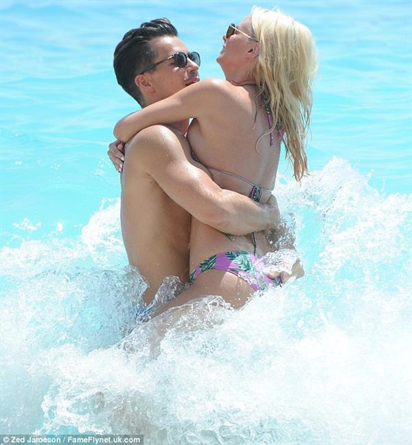 Rhian Sugden and Oliver Mellor on a vacation in Turkey