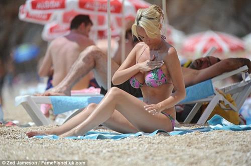 Rhian Sugden and Oliver Mellor on a vacation in Turkey