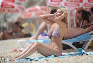 Rhian Sugden and Oliver Mellor on a vacation in Turkey