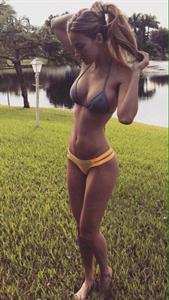 Mette Lyngholm in a bikini