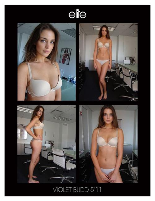 Violet Budd in lingerie