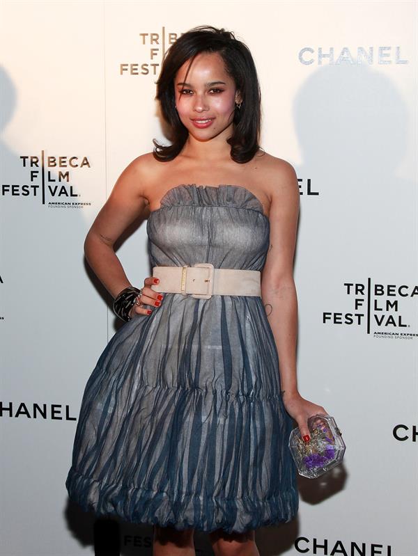 Zoe Kravitz at the 9th annual Tribeca Film Festival