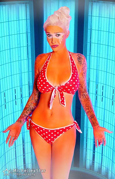 Sabina Kelley in a bikini