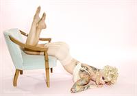 Sabina Kelley in lingerie