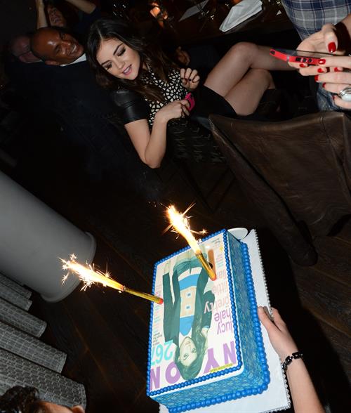 Lucy Hale NYLON celebrates Dec/Jan Cover Star Lucy Hale in Los Angeles 12/7/12 