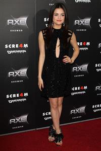 Lucy Hale at the Scream 4 Premiere at Graumans Chinese Theatre in Hollywood April 11, 2011