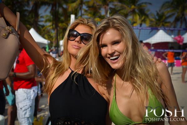 Model Beach Volleyball Tournament 2014 at Lummus Park, February 2014 with Joy Corrigan