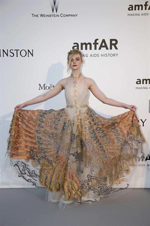 Elle Fanning showing off pasties at amfAR’s 23rd Cinema Against AIDS Gala