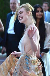 Elle Fanning showing off pasties at amfAR’s 23rd Cinema Against AIDS Gala