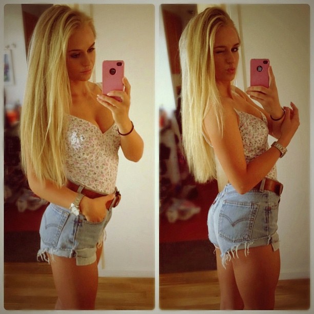 Anna Nyström taking a selfie