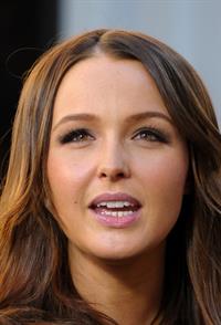 On the set of Extra at The Grove in LA on January 17, 2013