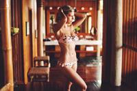 Natasha Oakley in a bikini